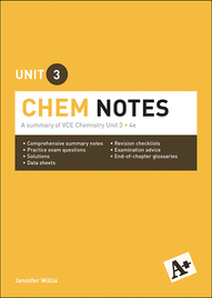 A+ CHEM NOTES VCE UNIT 3 (4E)