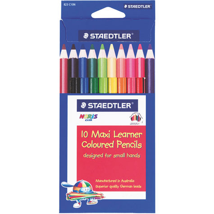 10 MAXI NORIS LEARNER COLOURED PENCILS