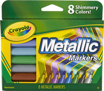 CRAYOLA METALLIC MARKERS BOX 8