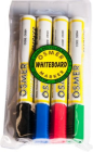 WHITEBOARD MARKERS BULLET POINT 4 COLOUR WALLET