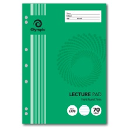 A4 LECTURE PAD 70 LEAF 140 PAGE 8MM