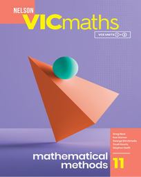 NELSON VICMATHS YEAR 11 MATHEMATICAL METHODS STUDENT BOOK + EBOOK