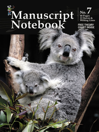 KOALA MUSIC MANUSCRIPT BOOK NO. 7 12 STAVE & WRITING LINES 48 PAGES
