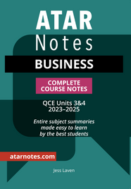 ATAR NOTES QUEENSLAND (QCE): BUSINESS STUDIES UNITS 3&4 NOTES 2E (2023-2025)