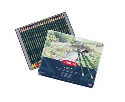 24 DERWENT ARTIST COLOUR PENCILS