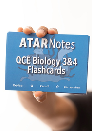 ATAR NOTES QCE BIOLOGY UNITS 3&4 FLASHCARDS