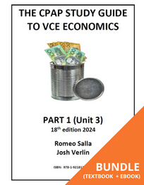THE CPAP STUDY GUIDE TO VCE ECONOMICS PART 1 (UNIT 3) 18E BUNDLE (STUDENT BOOK + EBOOK)