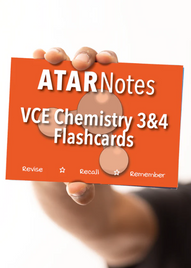 ATAR NOTES VCE CHEMISTRY UNITS 3&4 FLASHCARDS