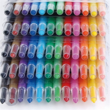 TWISTAZ RETRACTABLE JUMBO WAX CRAYONS 6'S