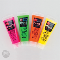 EASY WASH PAINT FLUORO 4 PACK 60ML