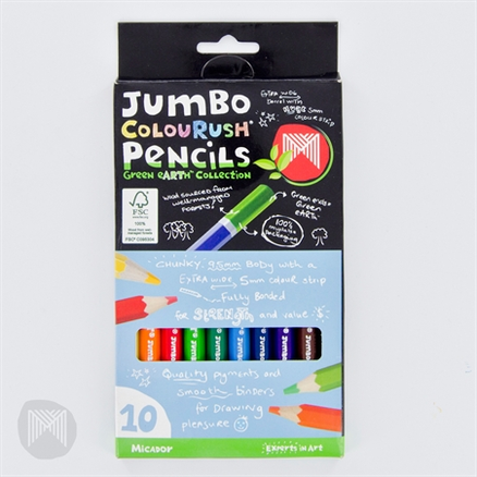 JUMBO COLOURUSH PENCILS 10'S