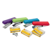 STAPLER PLUS STAPLES NO.10 BRIGHT COLOURS