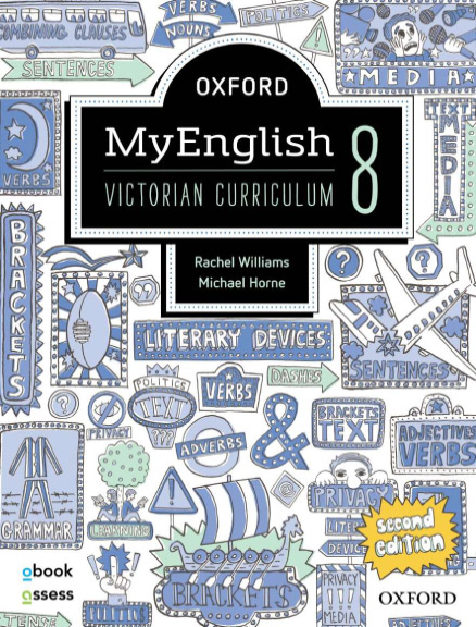 Buy Book - OXFORD MYENGLISH 8 VICTORIAN CURRICULUM STUDENT OBOOK/ASSESS