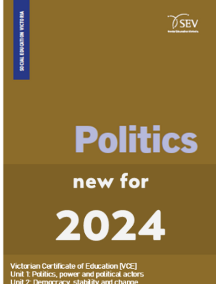 Buy Book - POLITICS VCE UNITS 1&2 1E STUDENT BOOK | Lilydale Books