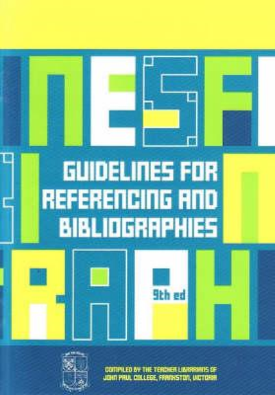 GUIDELINES FOR REFERENCING AND BIBLIOGRAPHIES