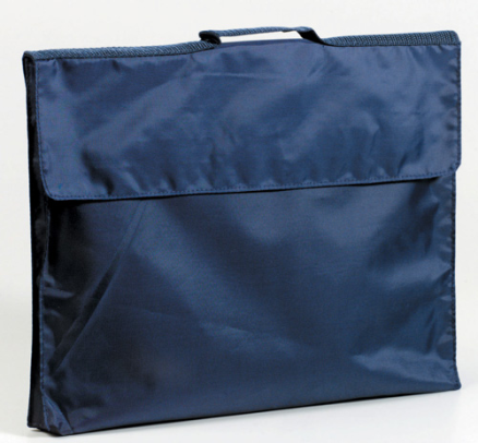 navy blue book bag