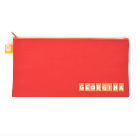 PENCIL CASE STURDY ZIP 340 X 170 MM LARGE NAME