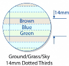 64 PAGE A4 EXERCISE BOOK GROUND / GRASS / SKY 14MM DOTTED THIRDS 