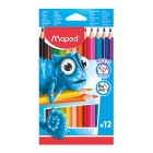 JUMBO TRIANGULAR JUNIOR COLOURED PENCILS PACK 12