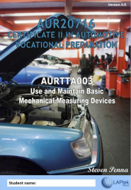 CERT II IN AUTOMOTIVE VOCATIONAL PREPARATION: USE & MAINTAIN BASIC MECHANICAL MEASURING DEVICES EBOOK (Restrictions apply to eBook, read product description) (eBook only)