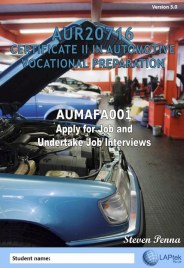 CERT II IN AUTOMOTIVE VOCATIONAL PREPARATION: APPLY FOR JOBS & UNDERTAKE JOB INTERVIEWS EBOOK (Restrictions apply to eBook, read product description)
