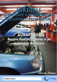 CERT II IN AUTOMOTIVE VOCATIONAL PREPARATION: RESOLVE ROUTINE PROBLEMS IN AN AUTOMOTIVE WORKPLACE 