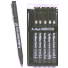 ARTLINE 230 DRAWING SYSTEM PEN BLACK WALLET 6