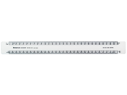 STAEDTLER OVAL 3A SCALE RULER 