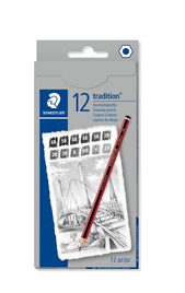 STAEDTLER 110 TRADITION GRAPHITE PENCILS 9 DEGREES BOX OF 12