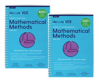 DECODE VCE MATHS METHODS UNITS 3&4: TOPIC TEST AND EXAM VALUE BUNDLE 1E