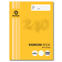 240 PAGE EXERCISE BOOK 225 x 175MM 8MM RULED