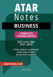 ATAR NOTES QUEENSLAND (QCE): BUSINESS 3&4 COMPLETE COURSE NOTES (2021-2023)
