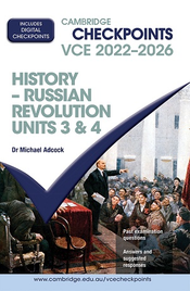 CAMBRIDGE CHECKPOINTS VCE RUSSIAN REVOLUTION UNITS 3&4 2022-2026 + QUIZ ME MORE