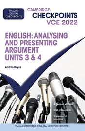 CAMBRIDGE CHECKPOINTS VCE ENGLISH: ANALYSING AND PRESENTING ARGUMENT UNITS 3&4 2022  QUIZ ME MORE EBOOK
