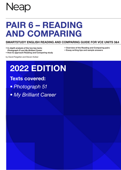 PHOTOGRAPH 51 & MY BRILLIANT CAREER NEAP ENGLISH READING AND COMPARING GUIDE PAIR 6