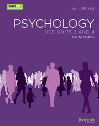 JACARANDA PSYCHOLOGY VCE UNITS 3&4 8E LEARNON + PRINT