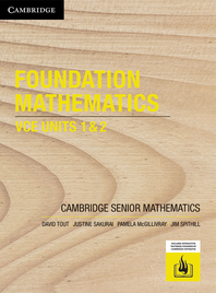 CAMBRIDGE SENIOR MATHS: FOUNDATION MATHS VCE UNITS 1&2 STUDENT BOOK + EBOOK