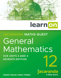 JACARANDA MATHS QUEST 12 GENERAL MATHEMATICS VCE UNITS 3&4 LEARNON EBOOK 7E (eBook only)