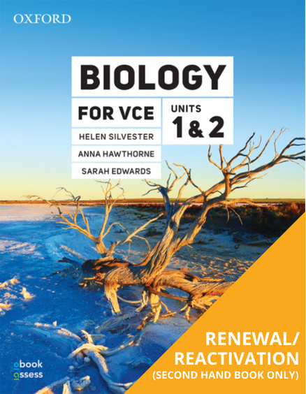 OXFORD BIOLOGY FOR VCE UNITS 1&2 STUDENT OBOOK PRO RENEWAL (eBook only)