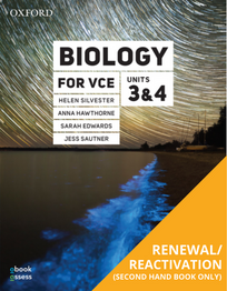 OXFORD BIOLOGY FOR VCE UNITS 3&4 STUDENT OBOOK PRO RENEWAL (eBook only)