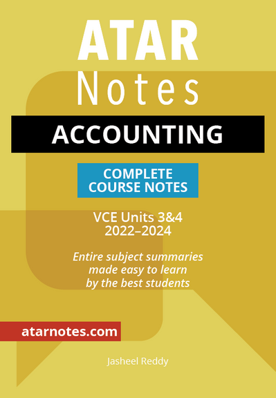 ATAR NOTES VCE ACCOUNTING UNITS 3&4 NOTES 3E (2022-2024)