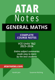 ATAR NOTES VCE GENERAL MATHS UNITS 1&2 NOTES (2023-2024)