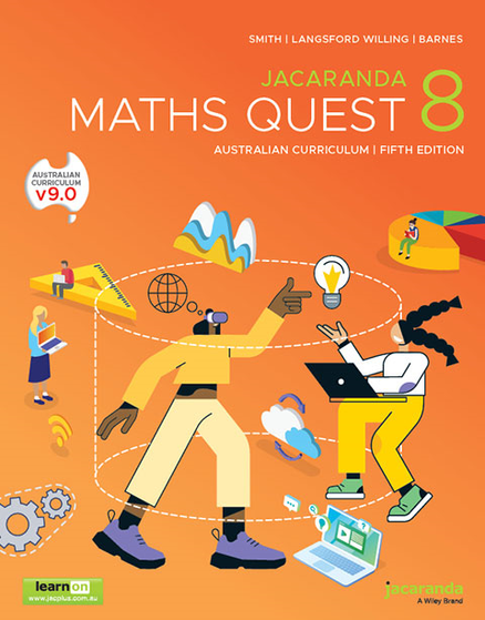 JACARANDA MATHS QUEST 8 AUSTRALIAN CURRICULUM PRINT & LEARNON 5E