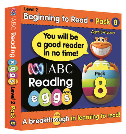 ABC READING EGGS LEVEL 2 BEGINNING TO READ BOOK PACK 8 AGES 5-7