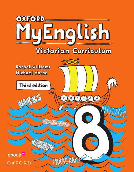 OXFORD MYENGLISH 8 VICTORIAN CURRICULUM STUDENT BOOK + OBOOK/ASSESS 3E