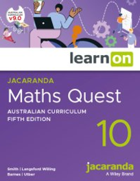 JACARANDA MATHS QUEST 10+10A AUSTRALIAN CURRICULUM LEARNON 5E (eBook only)