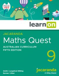 JACARANDA MATHS QUEST 9 AUSTRALIAN CURRICULUM LEARNON 5E (eBook only)