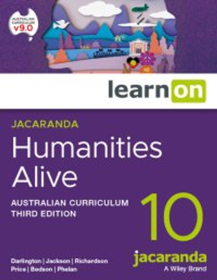 JACARANDA HUMANITIES ALIVE 10 AUSTRALIAN CURRICULUM LEARNON 3E (eBook only)