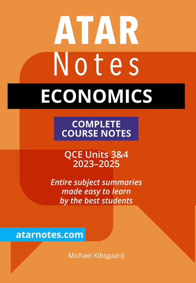 ATAR NOTES QUEENSLAND (QCE): ECONOMICS UNITS 3&4 NOTES 2E (2023-2025)