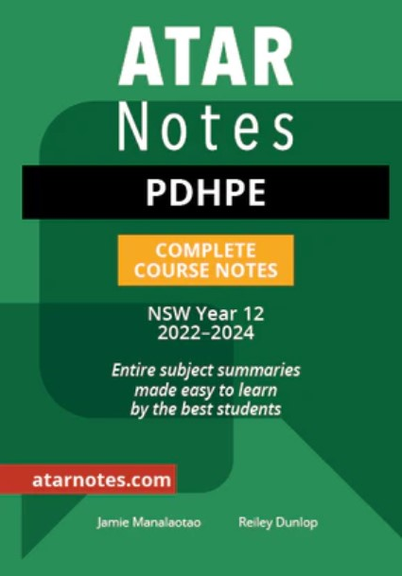 ATAR NOTES HSC PDHPE YEAR 12 NOTES (2022-2024)